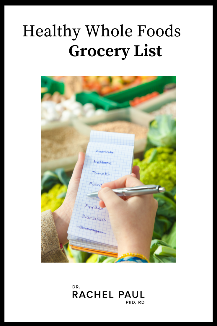 Healthy Whole Foods Grocery List